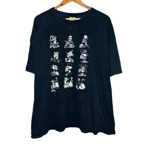 Vintage Jose Guadalupe Posada "Calaveras" Graphic T-Shirt Spooky Season (1570)